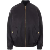 Bomber jacket ELISABETTA FRANCHI BLACK JACQUARD BOMBER JACKET Femei