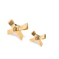 Cercei Elisabetta Franchi Dama - Cercei Elisabetta Franchi ELISABETTA FRANCHI GOLD EARRINGS WITH BOW Gold Femei (BM 16858514) - B-mall.ro