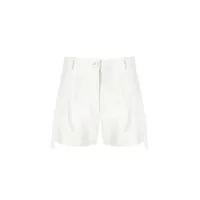 Pantaloni scurti ELISABETTA FRANCHI IVORY SMOKING SHORTS Femei