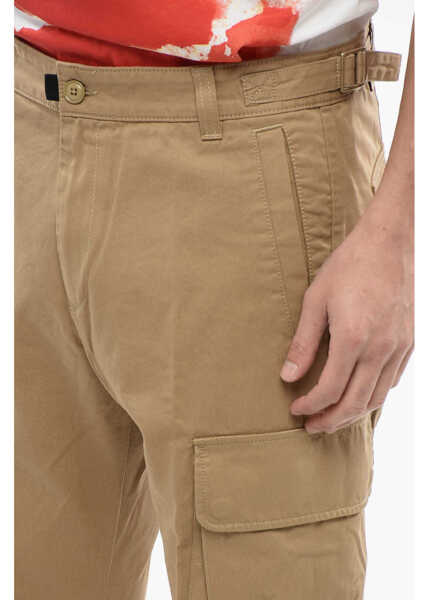 Pantaloni casual Diesel Red Tag Solid Color P-Argym Cargo Pants With Belt Loops Brown Barbati (BM 16858701) 3