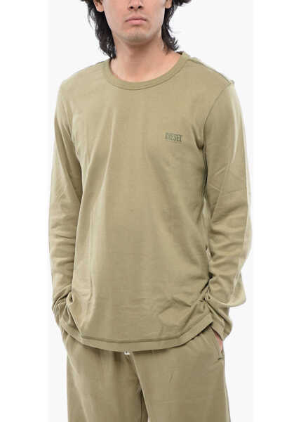 Pijamale Diesel Lightweight Cotton Umset-Aramis Long Pyjamas Set Green Barbati (BM 16858710) 3