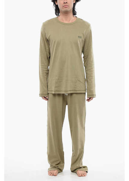 Pijamale Diesel Lightweight Cotton Umset-Aramis Long Pyjamas Set Green Barbati (BM 16858710) 1