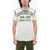 Diesel Red Tag Slub Cotton T-Diegor-V-Raw T-Shirt With Flocked Prin White