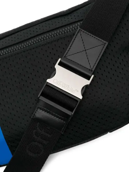 Borsete Off-White Perforated Nylon Bum Bag With Contrasting Details Black Barbati (BM 16858881) 4