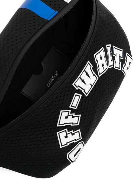 Borsete Off-White Perforated Nylon Bum Bag With Contrasting Details Black Barbati (BM 16858881) 5
