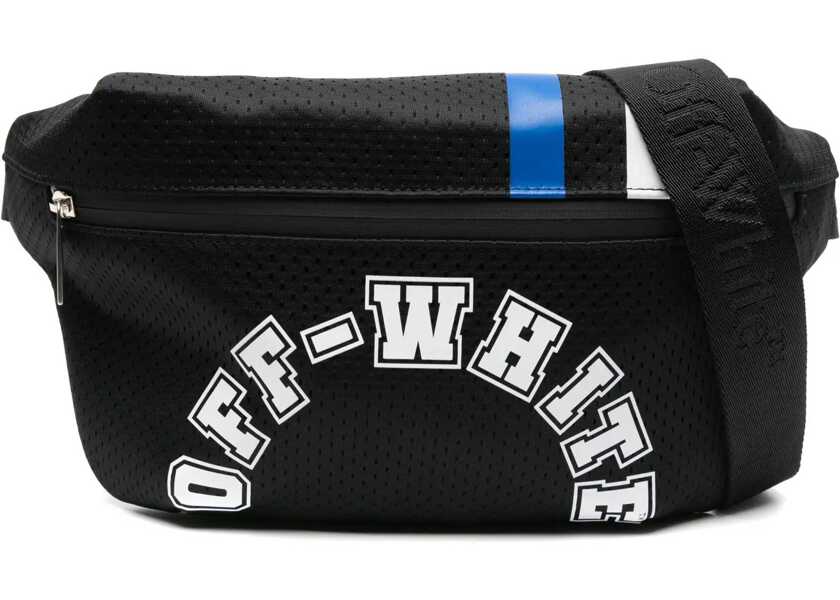 Borsete Off-White Perforated Nylon Bum Bag With Contrasting Details Black Barbati (BM 16858881) 1
