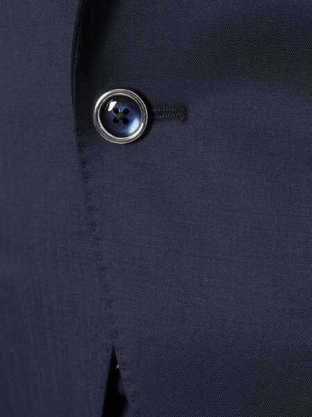 Paltoane LUIGI BIANCHI Blue satin suit Blue Barbati (BM 16858985) 2