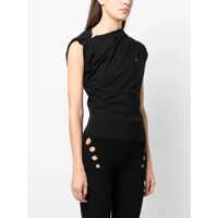 Tricouri Dama - Tricouri Vivienne Westwood Vivienne Westwood Black Cotton Top Black Femei (BM 16859357) - B-mall.ro