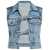 Alexander Wang Alexander Wang Clear Bead Hotfix Denim Vest VINTAGE LIGHT INDIGO