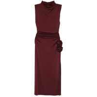 Rochii Magda Butrym Draped High Neck Midi Dress Femei