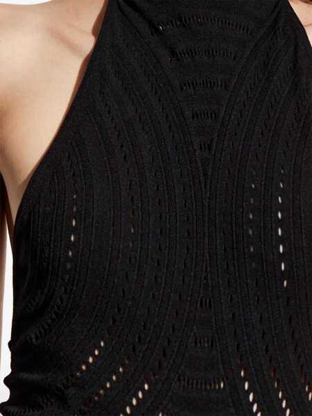 Rochii MISBHV Misbhv Mesh Halterneck Long Dress Black Femei (BM 16859762) 5