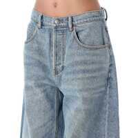 Blugi Alexander Wang Dama - Blugi Alexander Wang Alexander Wang Oversized Rounded Low Rise Jeans CLASSIC LIGHT INDIGO Femei (BM 16859771) - B-mall.ro