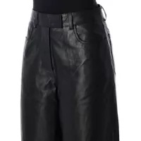 Pantaloni casual REMAIN BIRGER CHRISTENSEN Dama - Pantaloni casual REMAIN BIRGER CHRISTENSEN Remain Birger Christensen Cocoon Leather Pants Black Femei (BM 16859786) - B-mall.ro