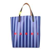 Genti de umar Marni Striped Tribeca Shopping Bag Barbati