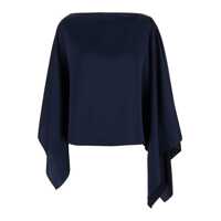 Esarfe Blue Stole In Lightweight Fabric Woman Femei