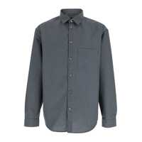 Camasi Grey Shirt With Classic Collar In Virgin Wool Blend Man Barbati