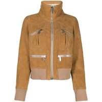 Bomber jacket DSQUARED2 Ribbed-Detail Zipped-Up Bomber Jacket Femei
