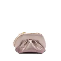 Genti mini Themoirè Fabric Clutch Bag With Rhinestones Applied Femei