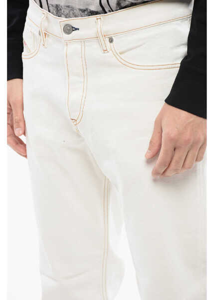 Blugi drepti Diesel Mid Waist Regular Fit 2005 D-Fining-R Jeans 17Cm L.34 White Barbati (BM 16864254) 3