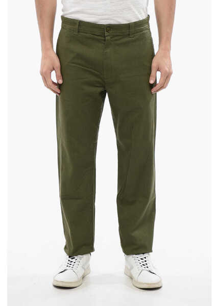 Pantaloni casual Diesel Red Tag Stretch Cotton P-Dean Chino Pants Green Barbati (BM 16864377) 1