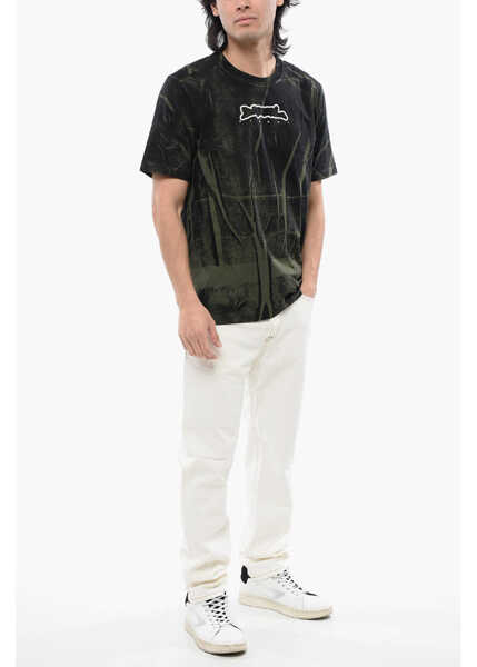 Tricouri Diesel Red Tag Wrinkled Effect T-Just-N3 Crew-Neck T-Shirt Black Barbati (BM 16864380) 4