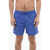 Diesel Solid Color Bmbx-Rio-41 Swim Shorts With Shiny Oval D Logo Blue