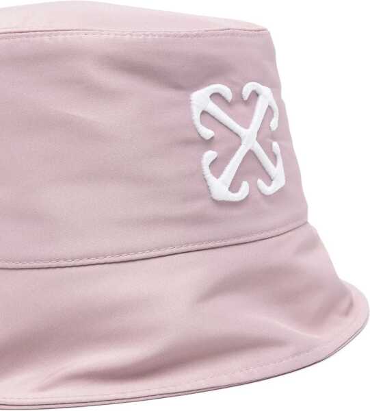 Caciuli Off-White Solid Color Bucket Hat With Embossed Logo Pink Femei (BM 16864713) 2