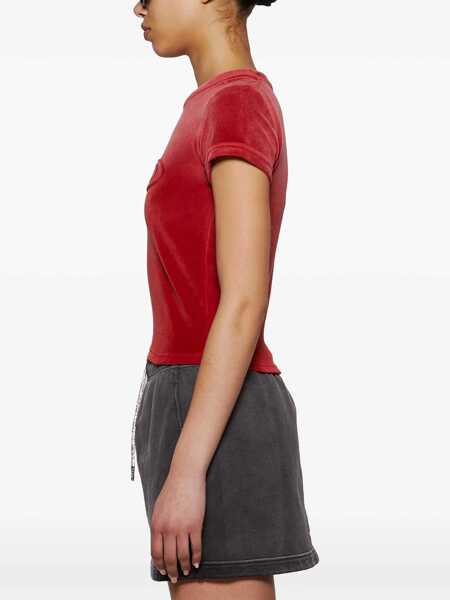 Tricouri Alexander Wang T-Shirt With Logo RED Femei (BM 16865073) 4