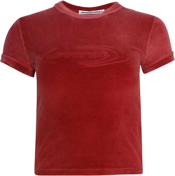 Tricouri Alexander Wang T-Shirt With Logo RED Femei (BM 16865073) 1