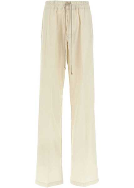 Pantaloni casual Rick Owens Wide Leg Pants IVORY Femei (BM 16865172) 1