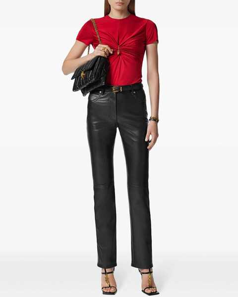 Tricouri Versace Safety Pin Curled Top RED Femei (BM 16865226) 2