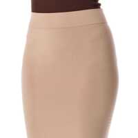 Imbracaminte ANDREADAMO Dama - Fuste ANDREADAMO Andredamo Sculpting Midi Skirt Beige Femei (BM 16867289) - B-mall.ro