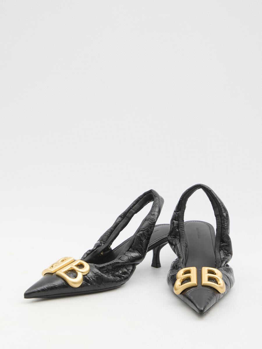Pantofi cu toc Balenciaga Monaco 50Mm Slingback Pumps Black Femei (BM 16867598) 5