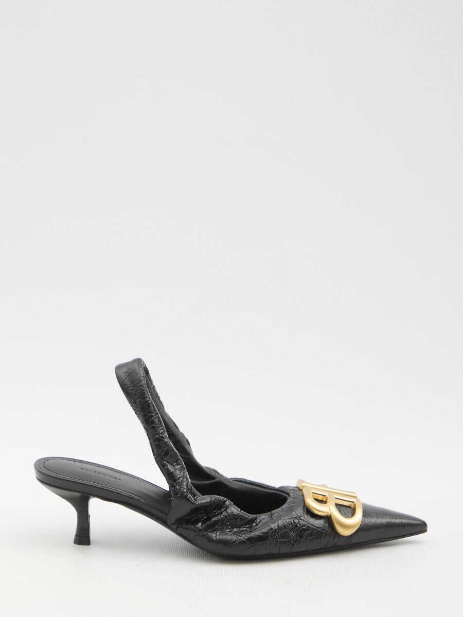 Pantofi cu toc Balenciaga Monaco 50Mm Slingback Pumps Black Femei (BM 16867598) 1