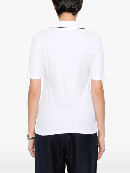 Tricouri Polo Moncler Pacth Polo WHITE Femei (BM 16867610) 4