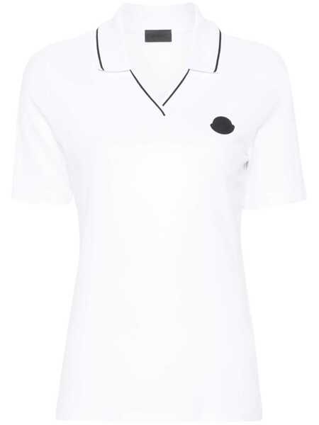 Tricouri Polo Moncler Pacth Polo WHITE Femei (BM 16867610) 1