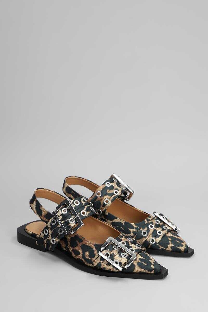 Balerini Ganni Ganni Ballet Flats Multicolor Femei (BM 16867847) 2