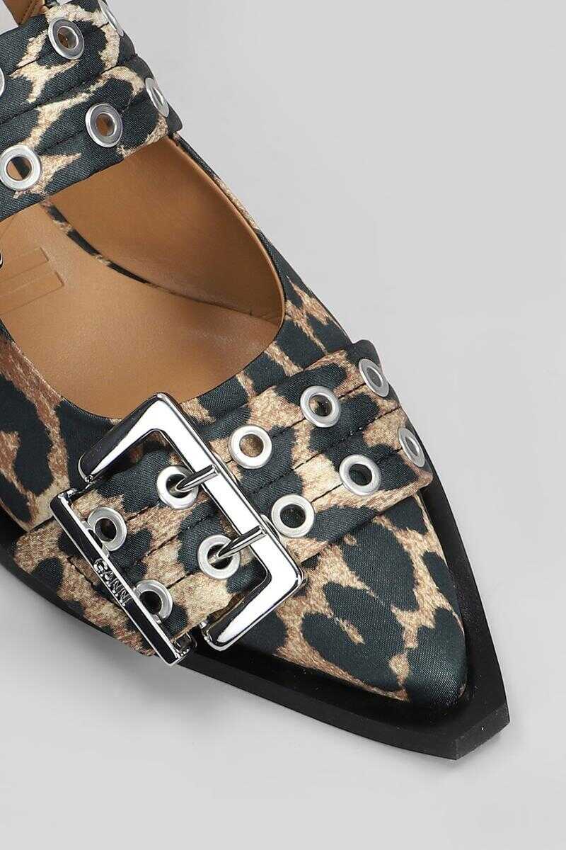 Balerini Ganni Ganni Ballet Flats Multicolor Femei (BM 16867847) 5