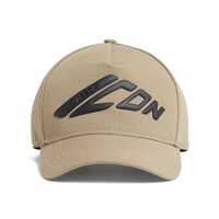 Sepci 'Gabardine' Brown Baseball Cap With Maxi Logo Lettering On The Front In Cotton Man Barbati