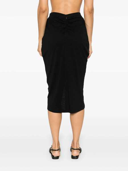 Fuste Isabel Marant Isabel Marant toile Ilis Midi Skirt Black Femei (BM 16870736) 4
