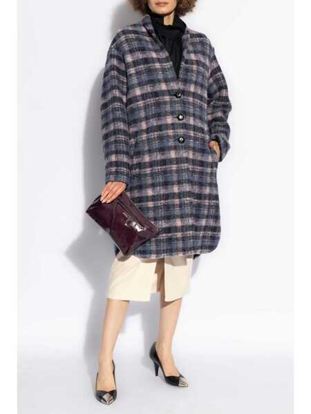 Paltoane Isabel Marant Isabel Marant toile Gabriel Wool Blend Coat Purple Femei (BM 16871003) 2