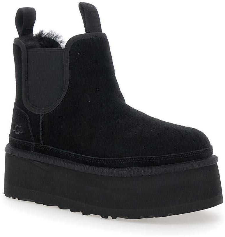Bocanci UGG Neumel Black Ankle Boots With Platform In Suede Leather Black Femei (BM 16872435) 2