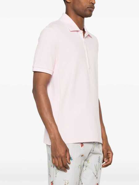 Tricouri Polo Thom Browne Polo Shirt whit iconic bands LT PINK Barbati (BM 16872747) 3