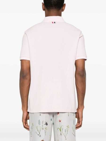 Tricouri Polo Thom Browne Polo Shirt whit iconic bands LT PINK Barbati (BM 16872747) 4
