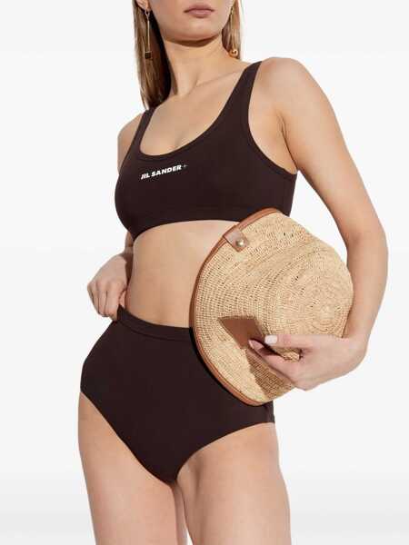 Sutiene Jil Sander Logo Bikini Top BROWN Femei (BM 16872867) 3