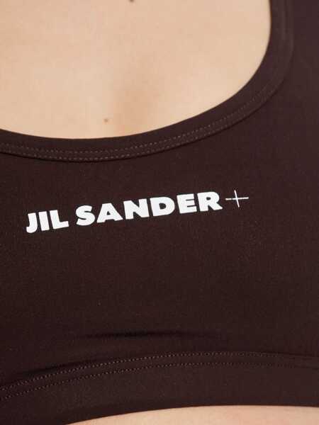 Sutiene Jil Sander Logo Bikini Top BROWN Femei (BM 16872867) 5
