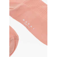 Sosete Dama pagina 2 - Sosete Marni Ribbed Nylon Long Socks With Contrasting Details Pink Femei (BM 16873032) - B-mall.ro
