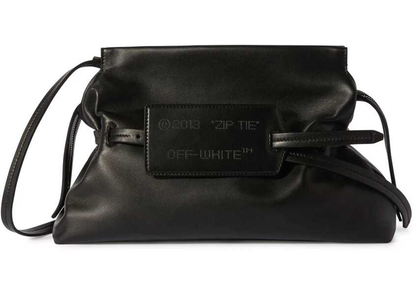 Genti de mana Off-White Solid Color Leather Clutch Black Femei (BM 16873053) 3
