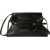 Off-White Solid Color Leather Clutch Black