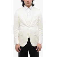 Sacouri Herringbone Wool Blend Academy Blazer And Waistcoat Set Barbati